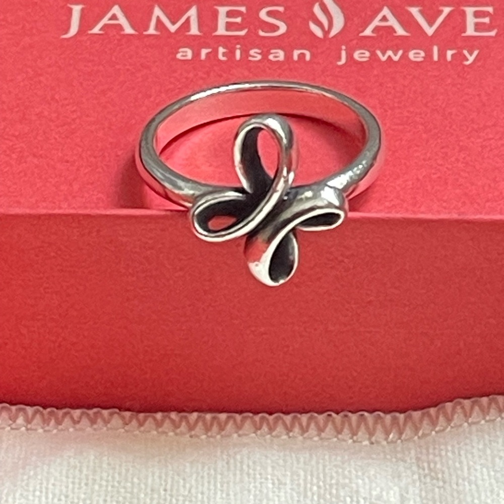 James Avery Silver Ribbon Ring - image 6
